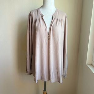 Zenobia Chiffon button front blouse